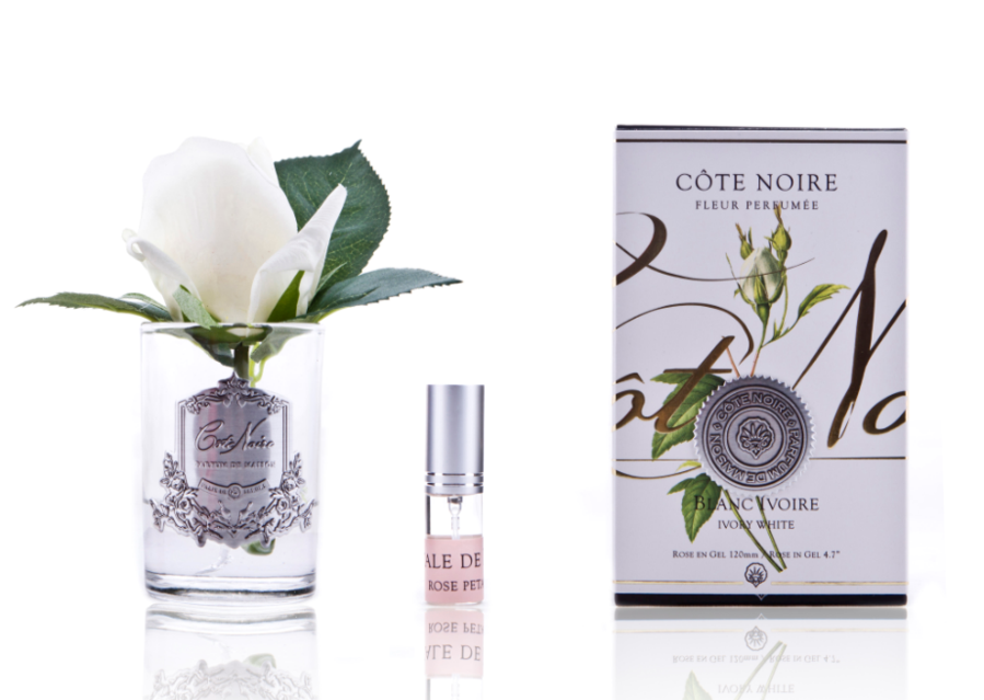 Cote Noire - Perfumed Natural Touch Rose Bud - Clear - Ivory White