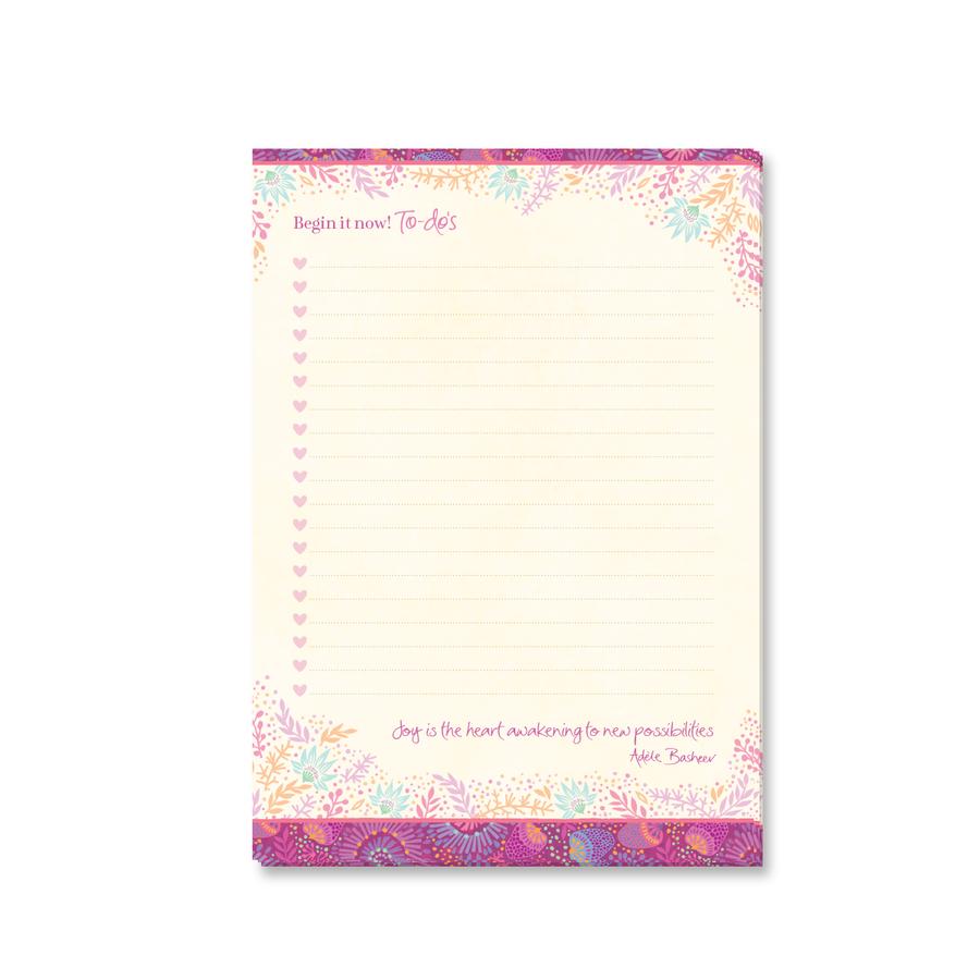 Intrinsic - A5 To Do List Pad - New Beginnings
