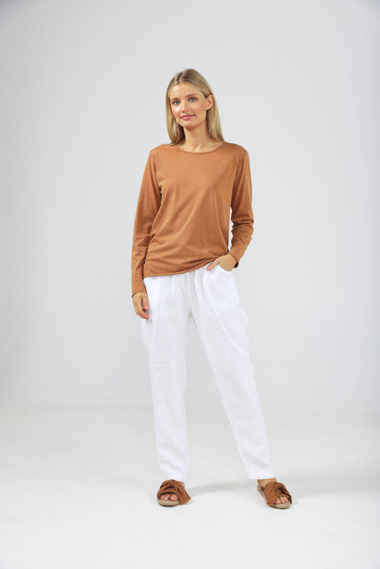 Shanty - Kasai Long Sleeve Top - Tan
