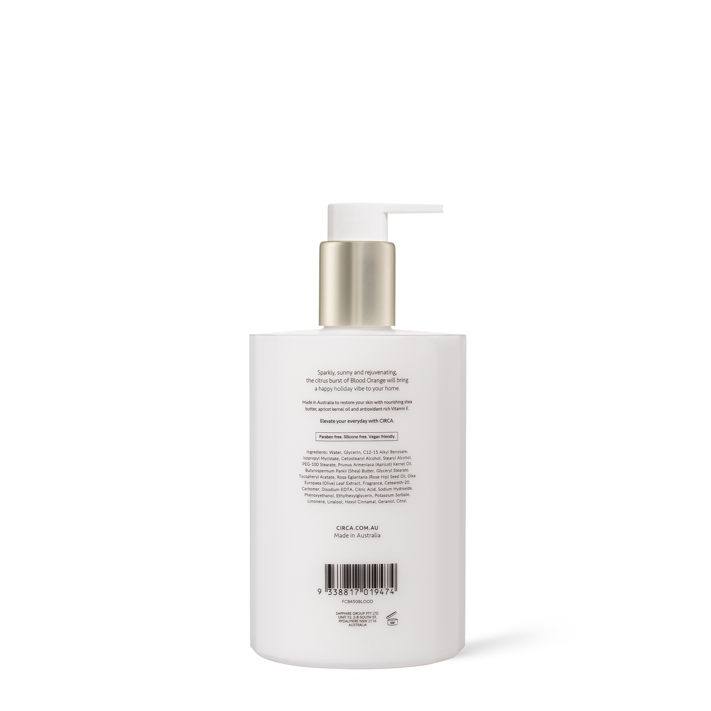 Circa Blood Orange Hand Lotion 450mL