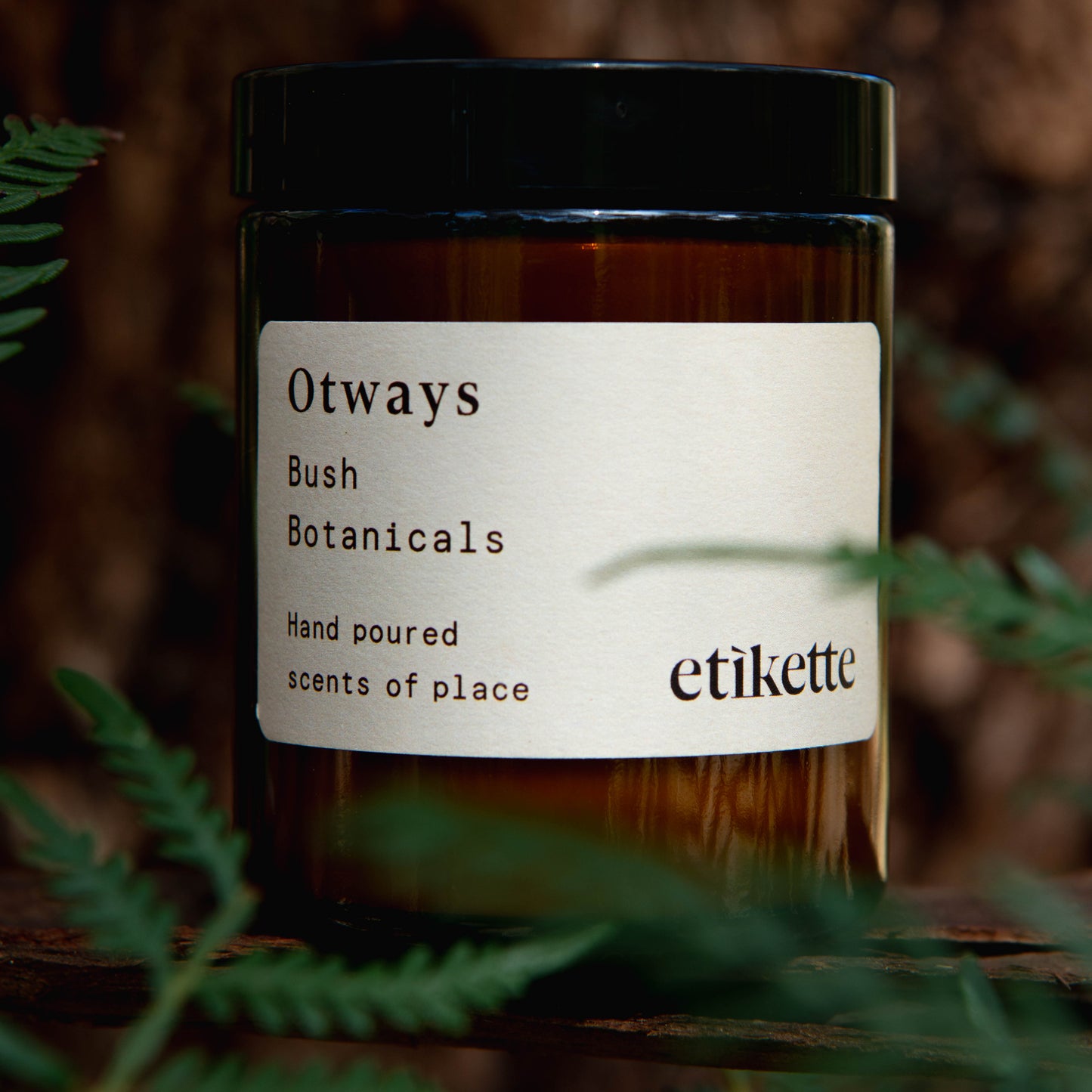Etikette "Otways" Bush Botaicals candle