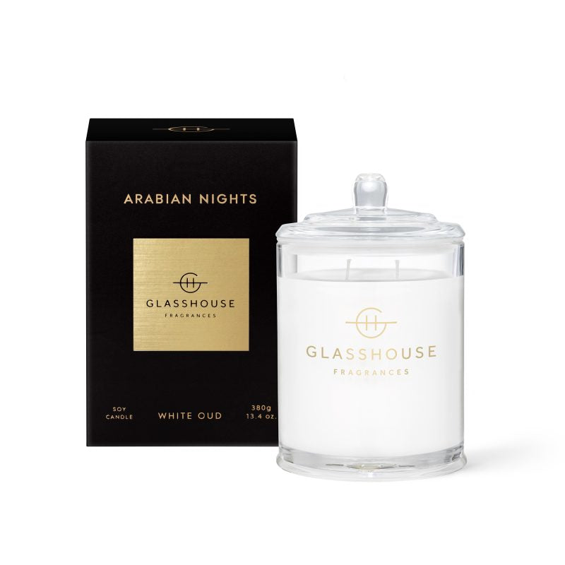 glasshouse soy candle arabian nights