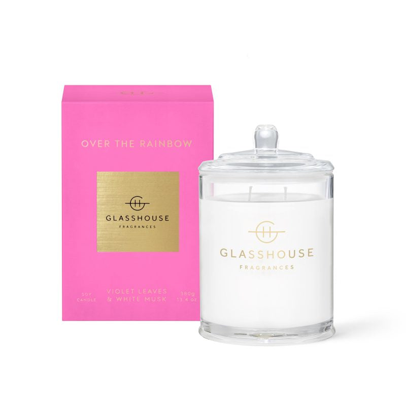 glasshouse soy candle over the rainbow
