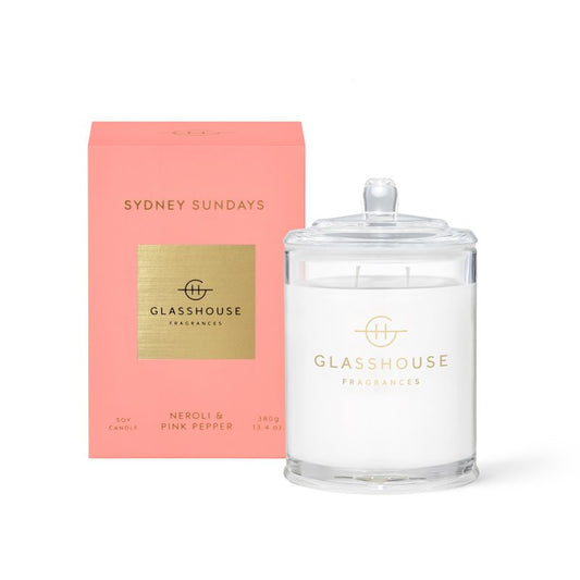 glasshouse soy candle sydney sundays