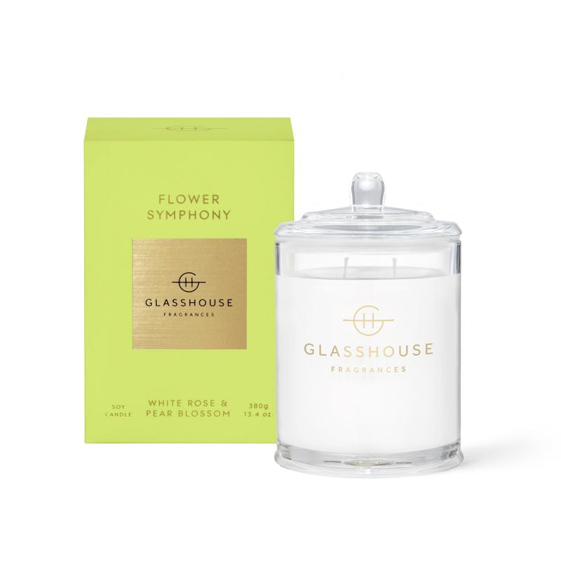 glasshouse soy candle flower symphony