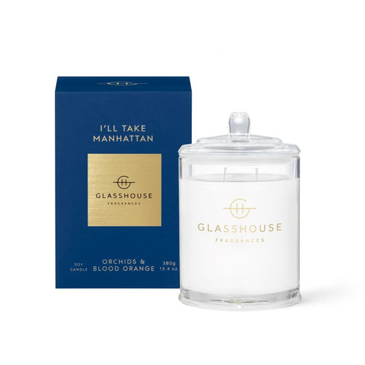 glasshouse soy candle ill take manhattan