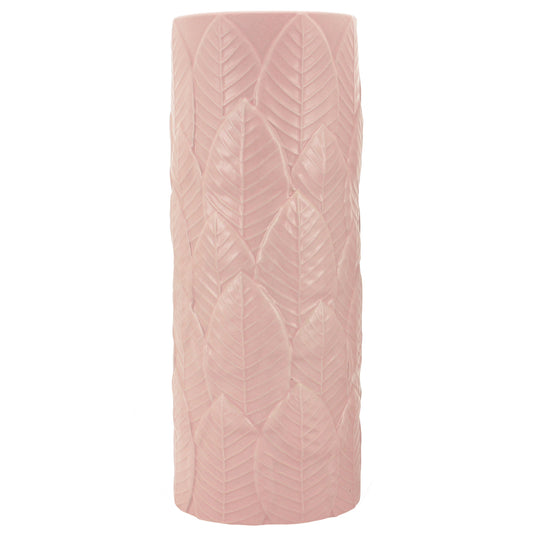 NF "Falling Leaf" Vase Pink 11x30cm