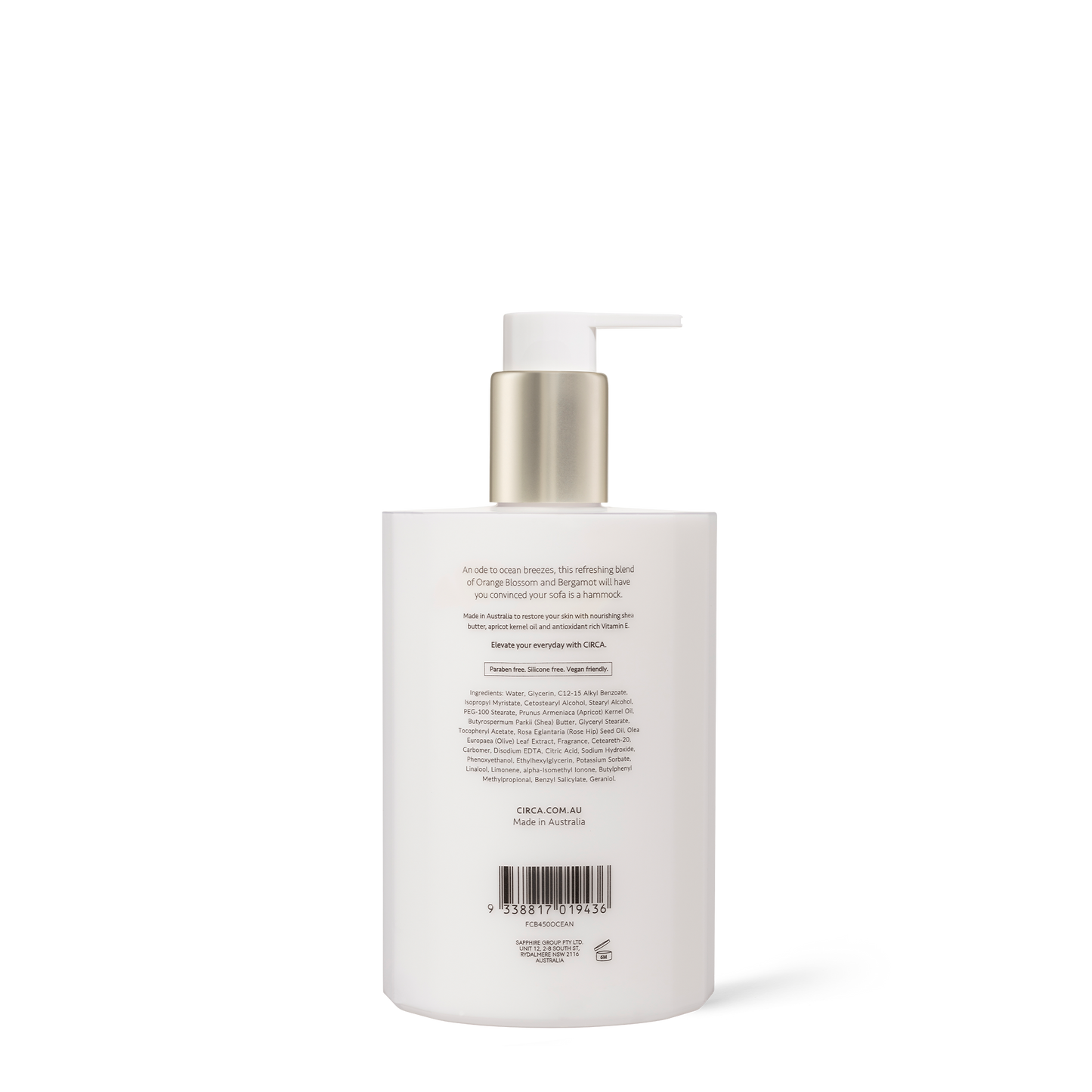 Circa Oceanique Hand Lotion 450mL