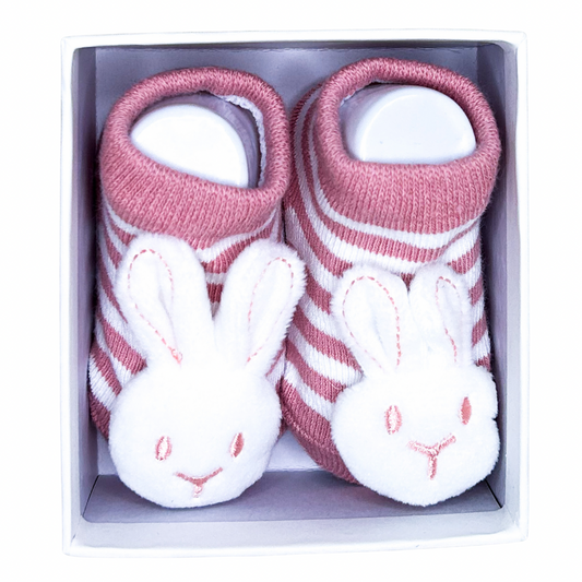 Baby Bunny Socks with Rattle