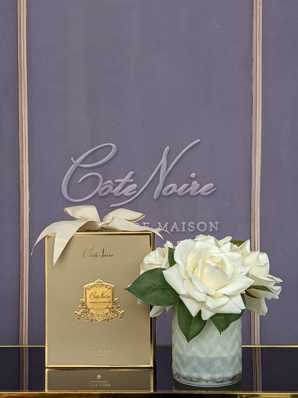Cote Noire Champange Rose "Cream" Herringbone