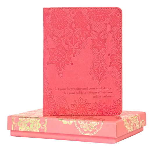 Intrinsic Passport Wallet "Let Your Heart Sing" Coral crush