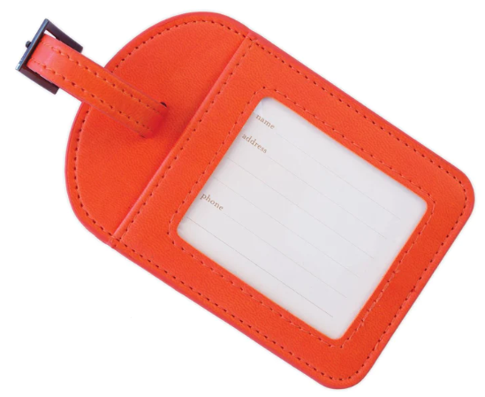 Intrinsic Luggage Tag "Let Today's Leap Forward be Tomorrow's Dream Come True" Tangelo